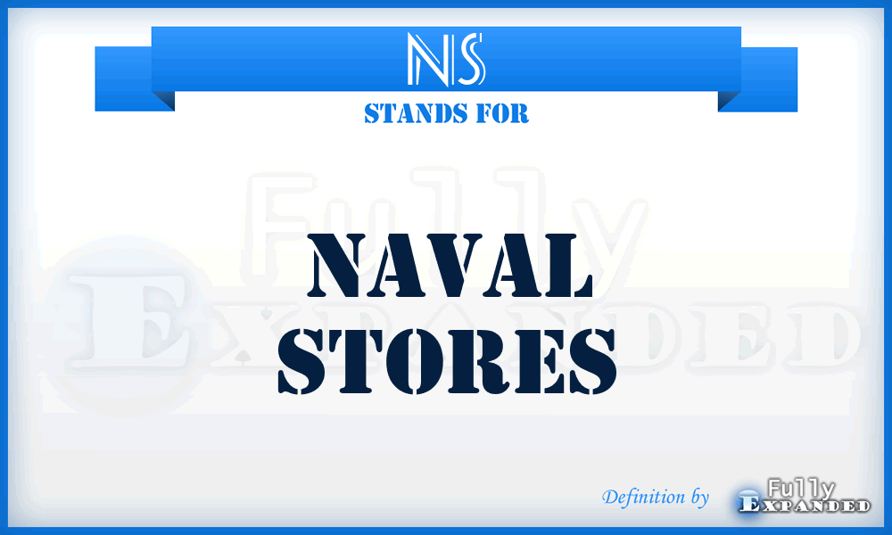 NS - Naval Stores