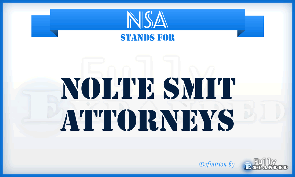 NSA - Nolte Smit Attorneys