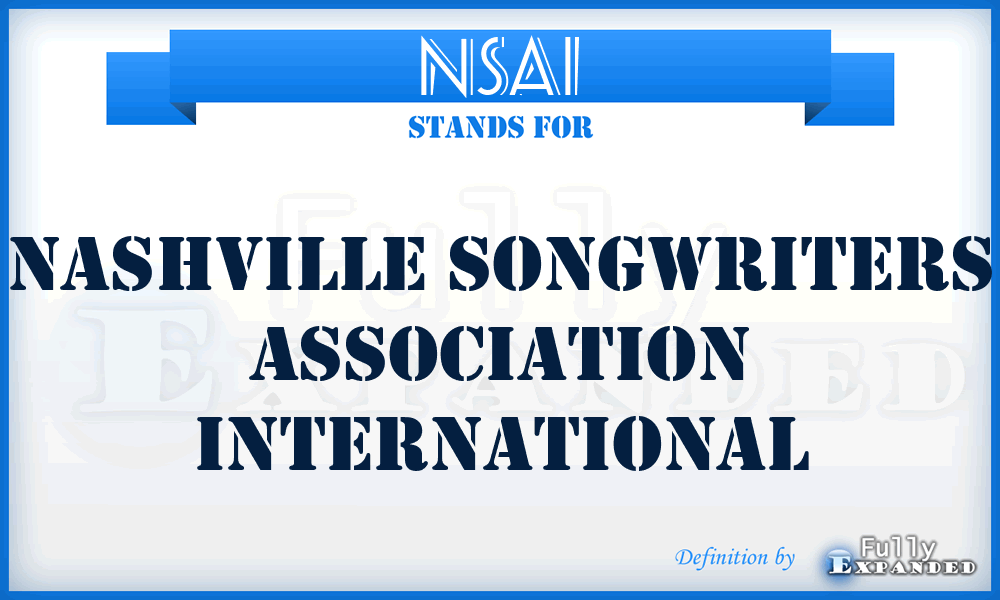 NSAI - Nashville Songwriters Association International