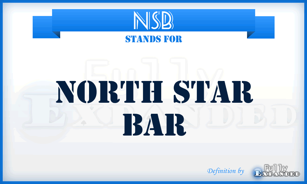 NSB - North Star Bar