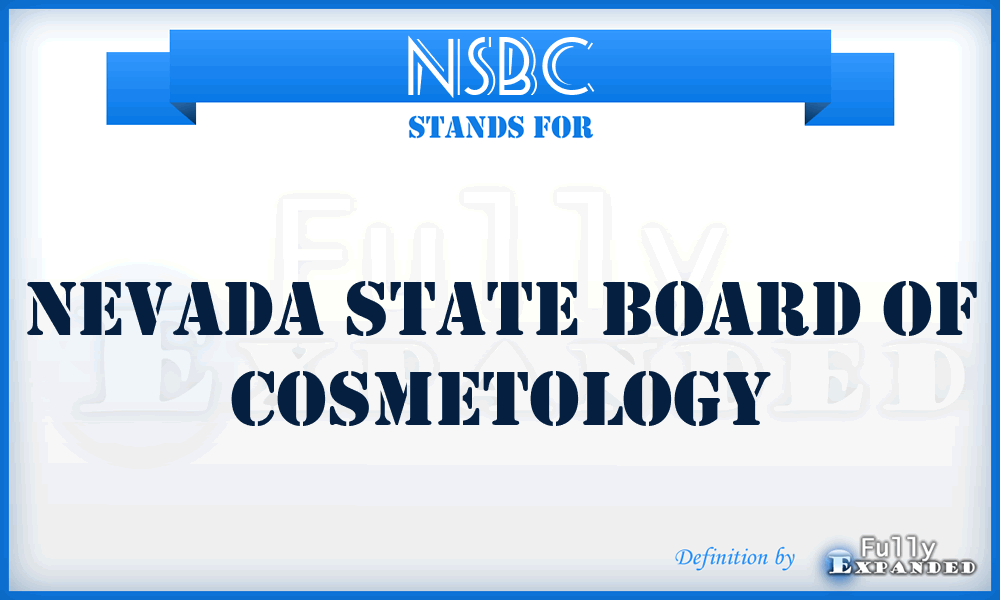NSBC - Nevada State Board of Cosmetology