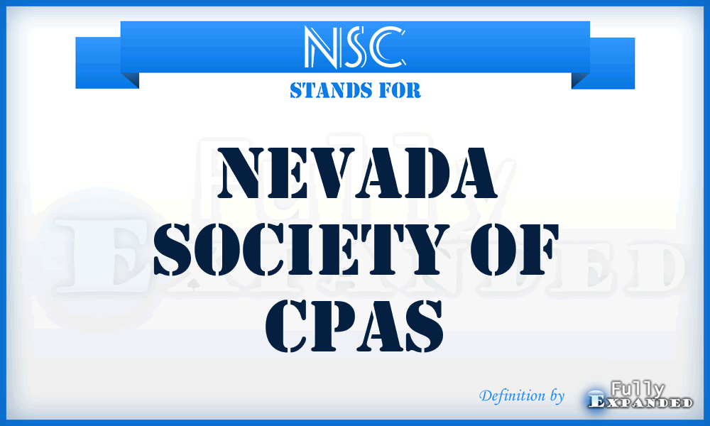 NSC - Nevada Society of Cpas
