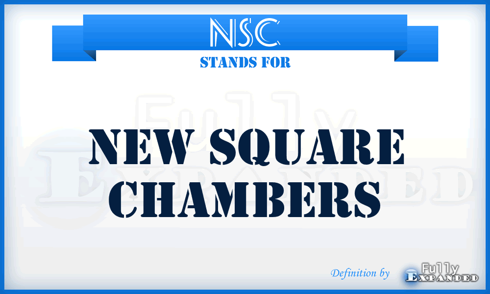 NSC - New Square Chambers