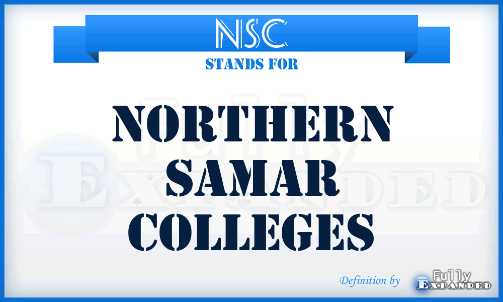 NSC - Northern Samar Colleges