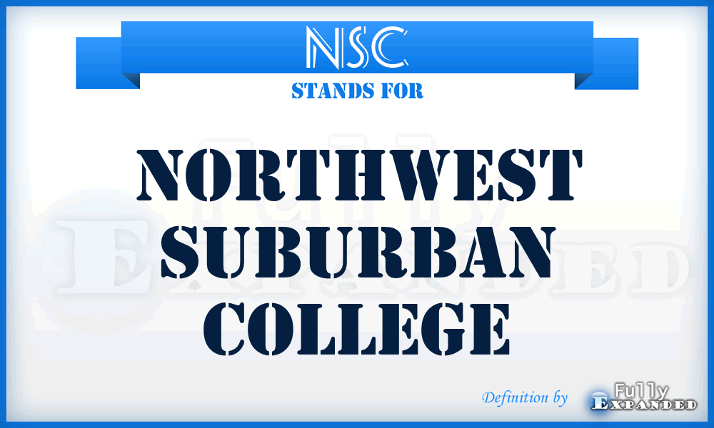 NSC - Northwest Suburban College