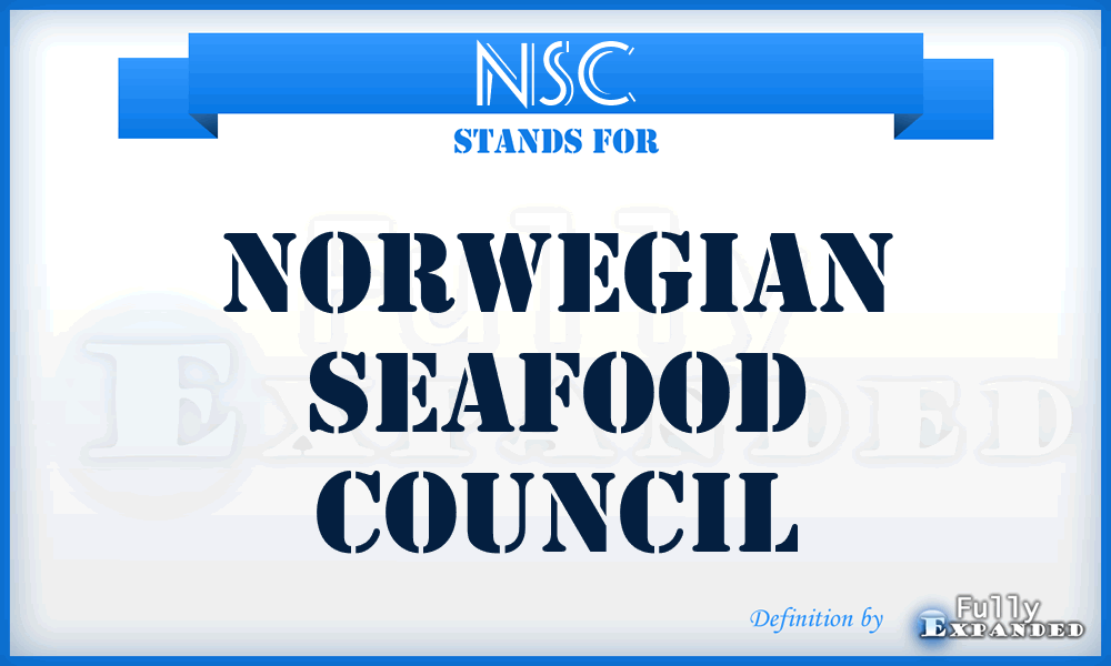 NSC - Norwegian Seafood Council