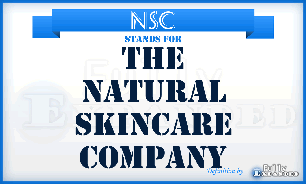 NSC - The Natural Skincare Company