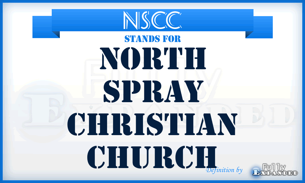 NSCC - North Spray Christian Church