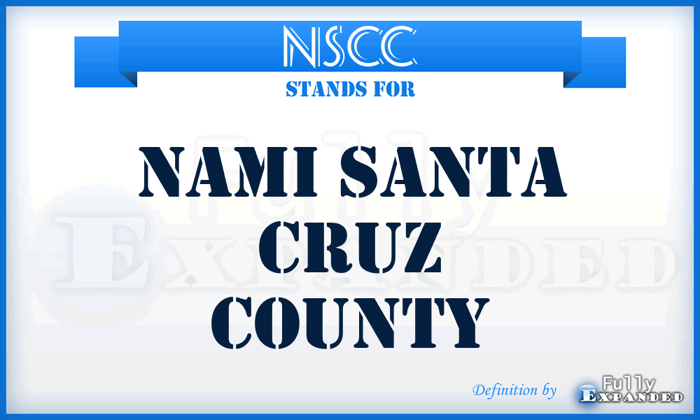 NSCC - Nami Santa Cruz County