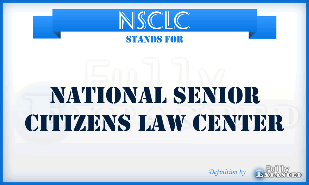 NSCLC - National Senior Citizens Law Center