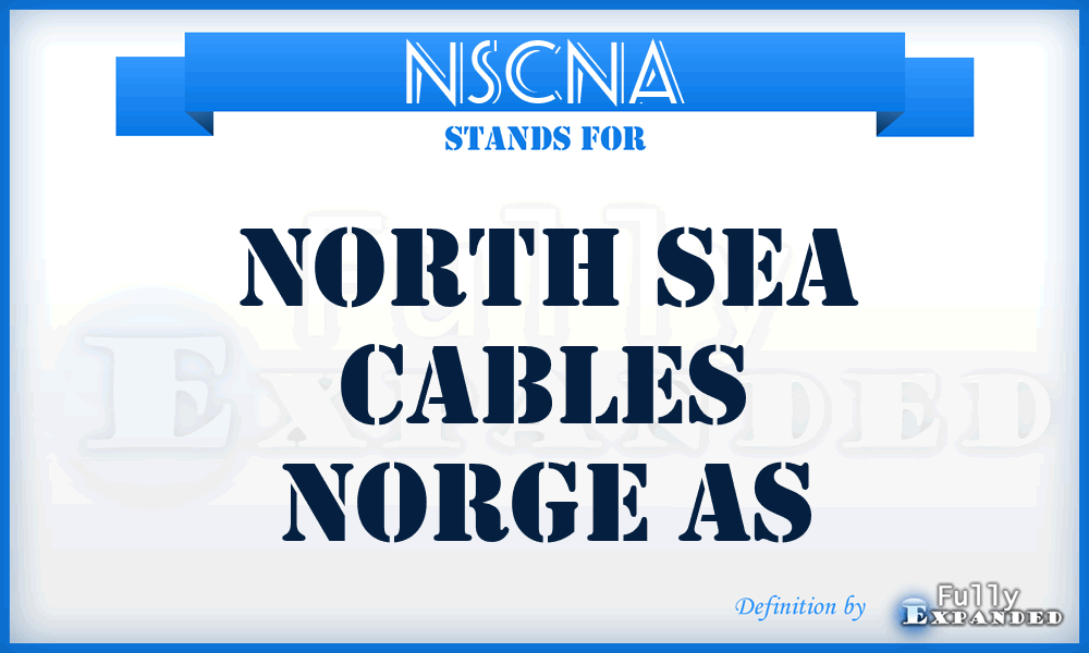 NSCNA - North Sea Cables Norge As