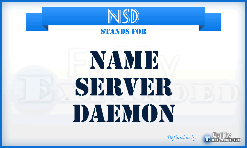 NSD - Name Server Daemon
