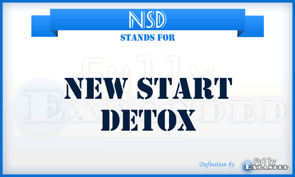 NSD - New Start Detox