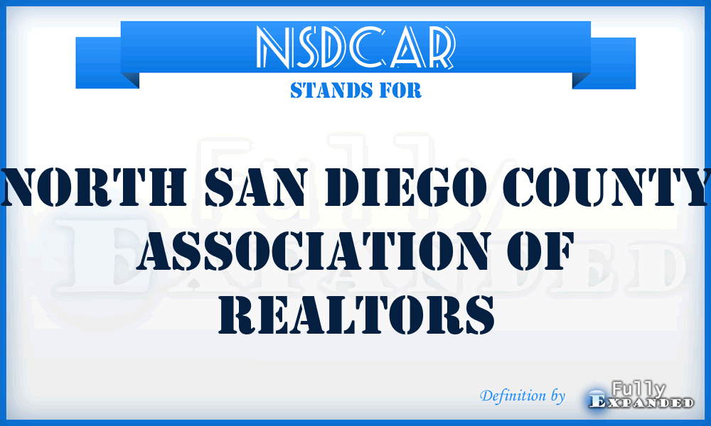 NSDCAR - North San Diego County Association of Realtors