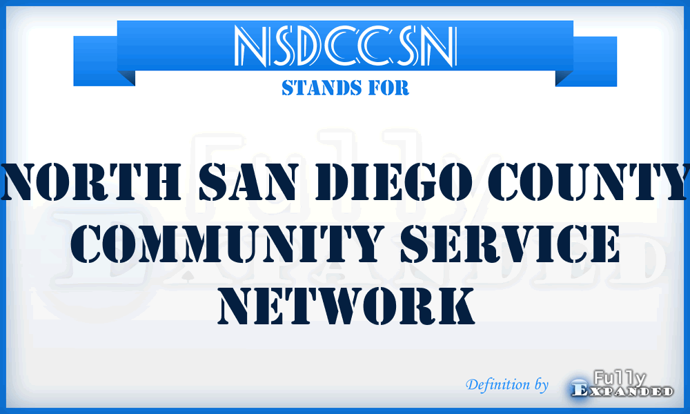 NSDCCSN - North San Diego County Community Service Network