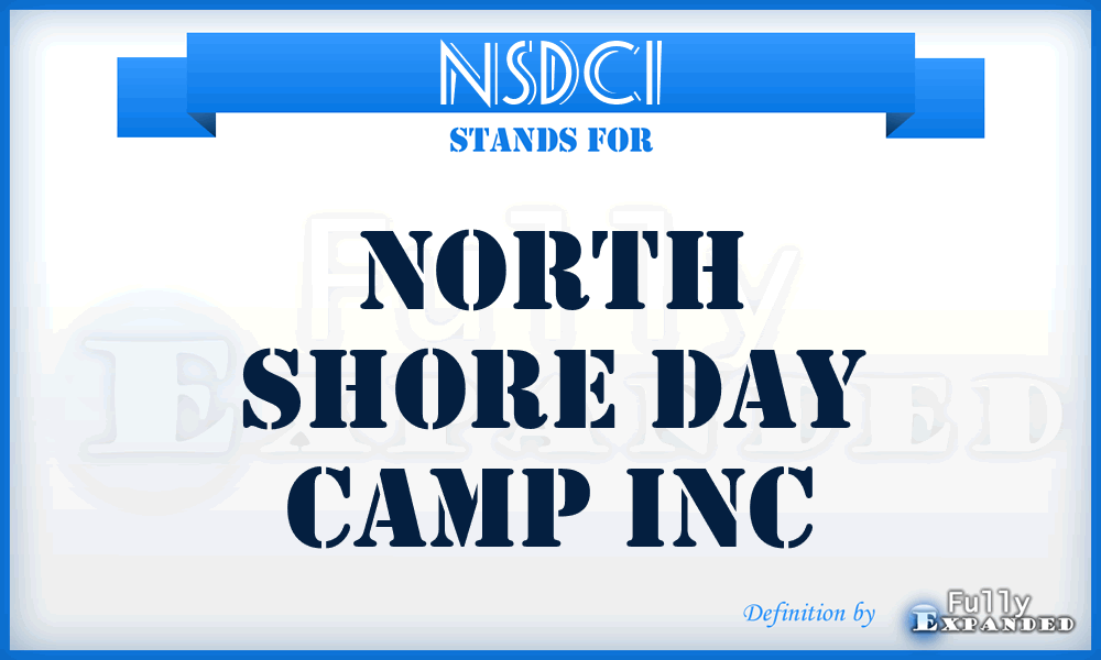 NSDCI - North Shore Day Camp Inc