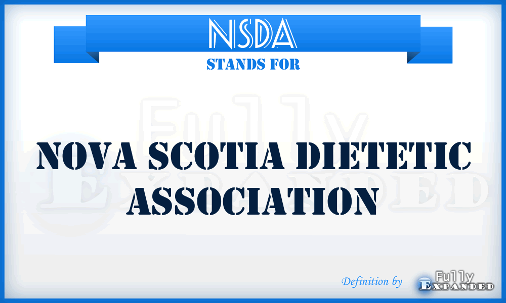 NSDA - Nova Scotia Dietetic Association