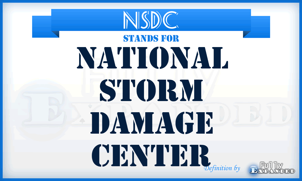 NSDC - National Storm Damage Center