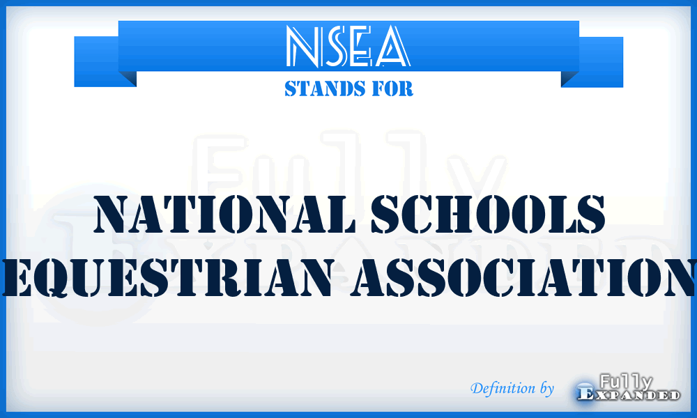 NSEA - National Schools Equestrian Association