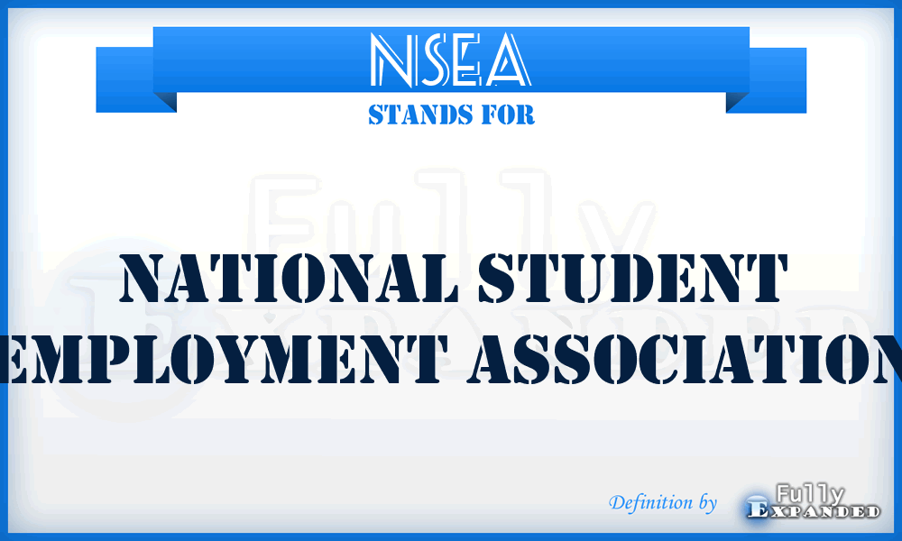 NSEA - National Student Employment Association