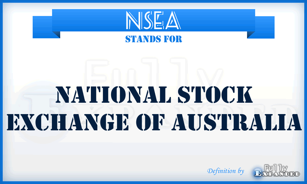 NSEA - National Stock Exchange of Australia