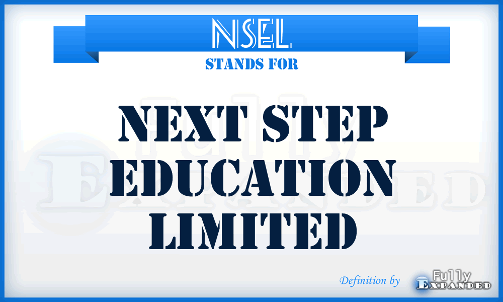 NSEL - Next Step Education Limited