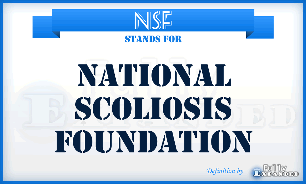 NSF - National Scoliosis Foundation