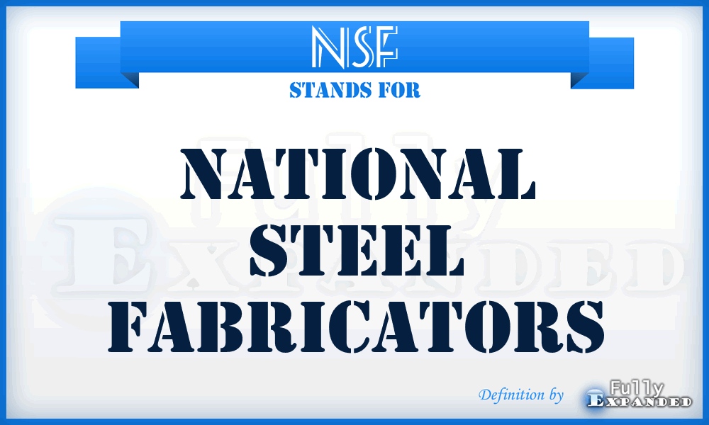 NSF - National Steel Fabricators
