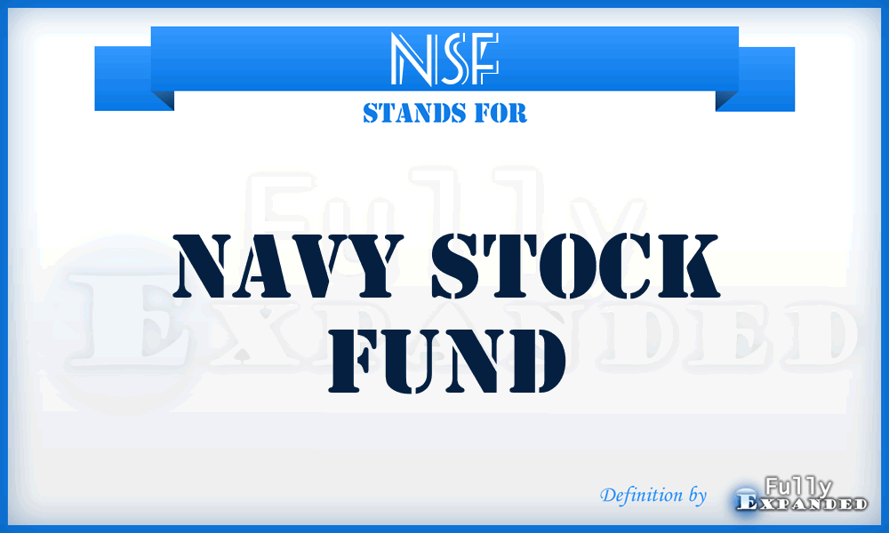NSF - Navy Stock Fund