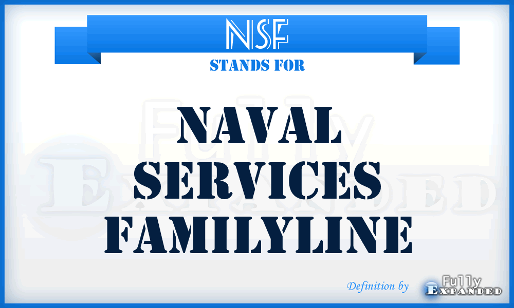 NSF - Naval Services Familyline