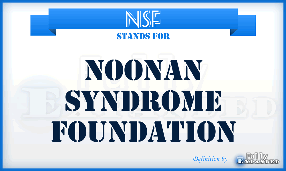 NSF - Noonan Syndrome Foundation