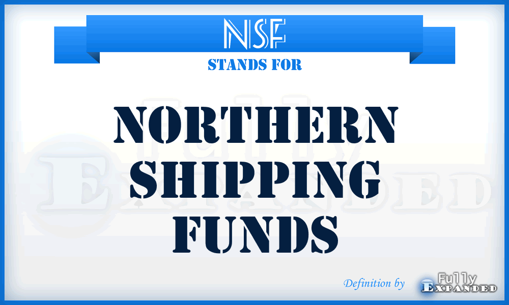 NSF - Northern Shipping Funds
