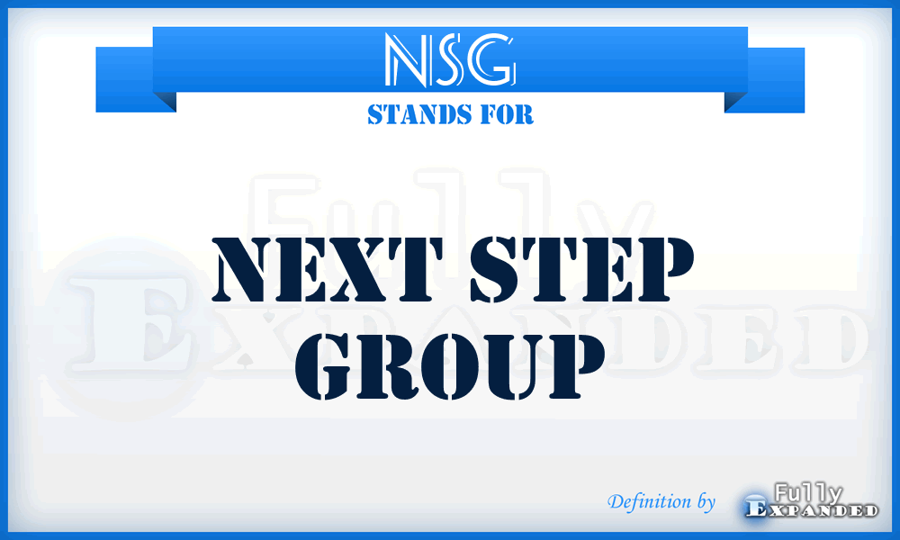 NSG - Next Step Group