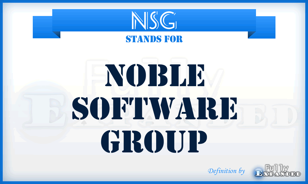 NSG - Noble Software Group