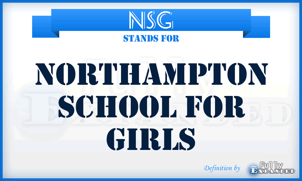 NSG - Northampton School for Girls
