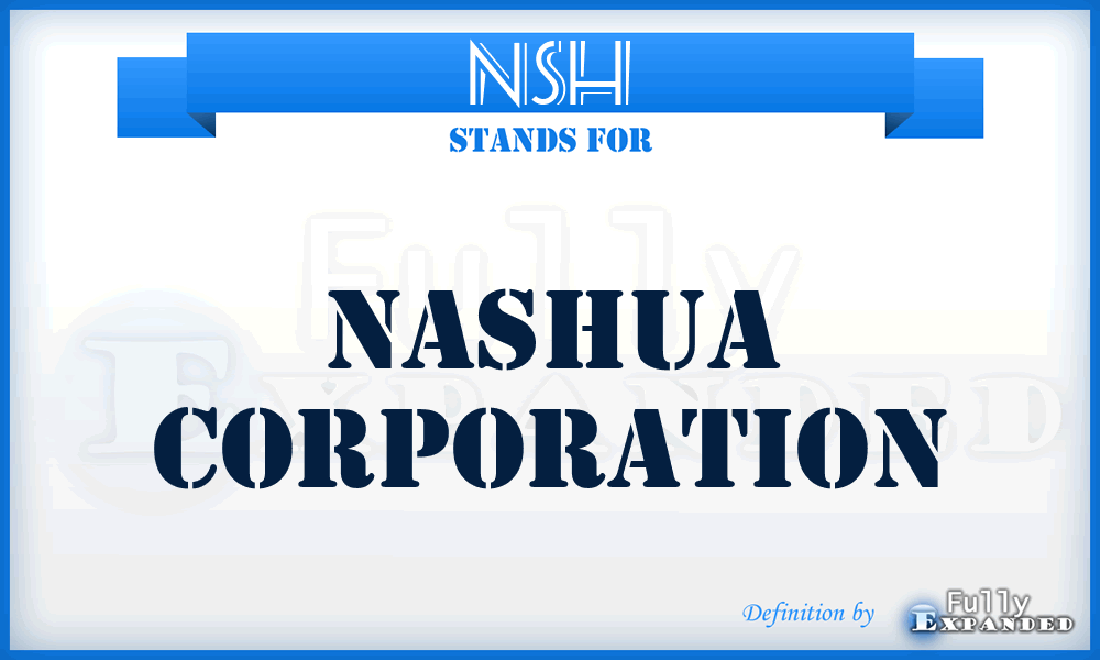 NSH - Nashua Corporation