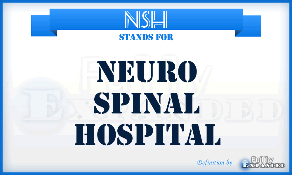 NSH - Neuro Spinal Hospital