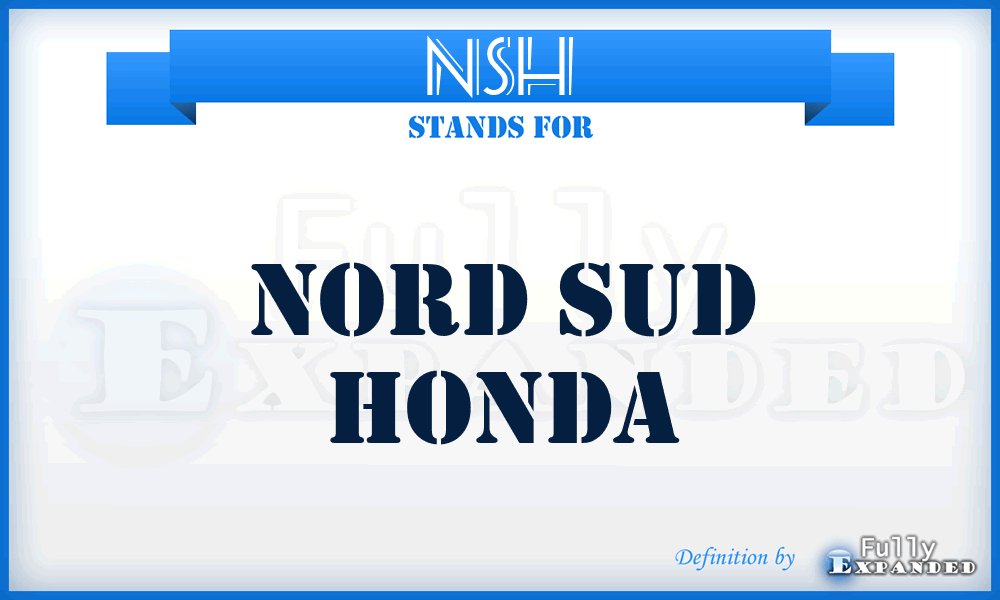 NSH - Nord Sud Honda