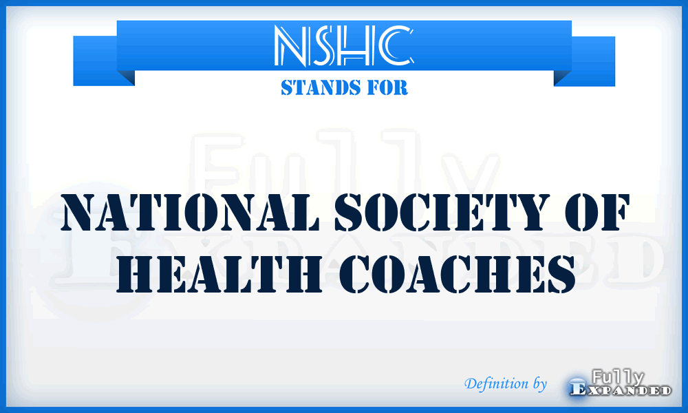 NSHC - National Society of Health Coaches