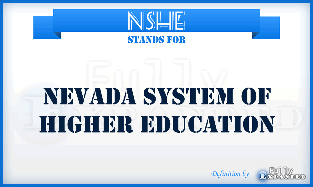 NSHE - Nevada System of Higher Education