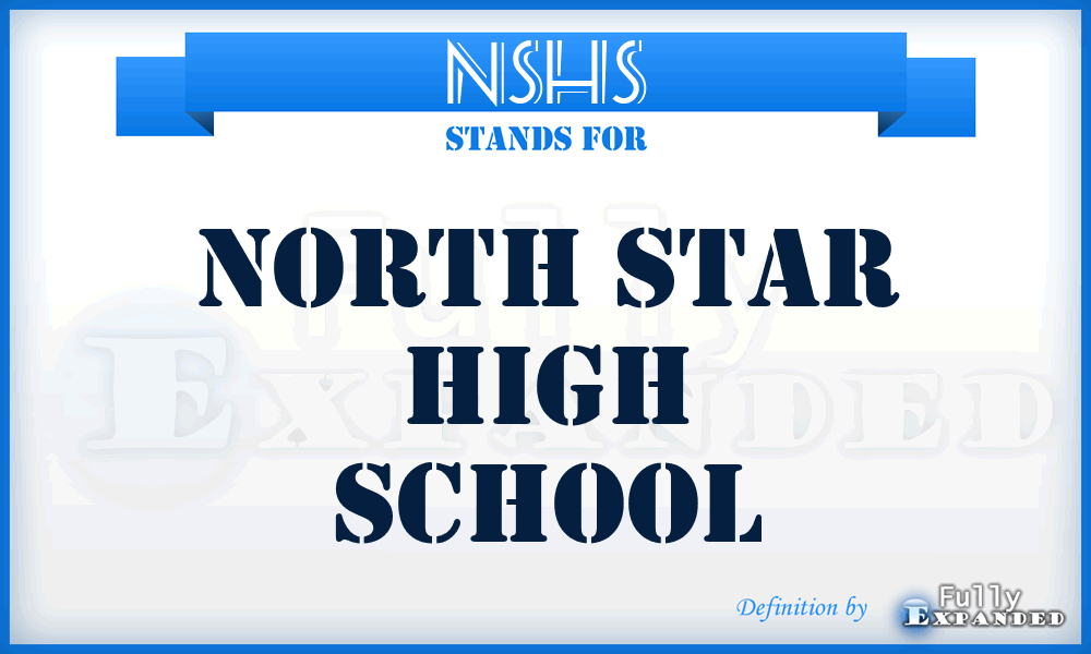 NSHS - North Star High School