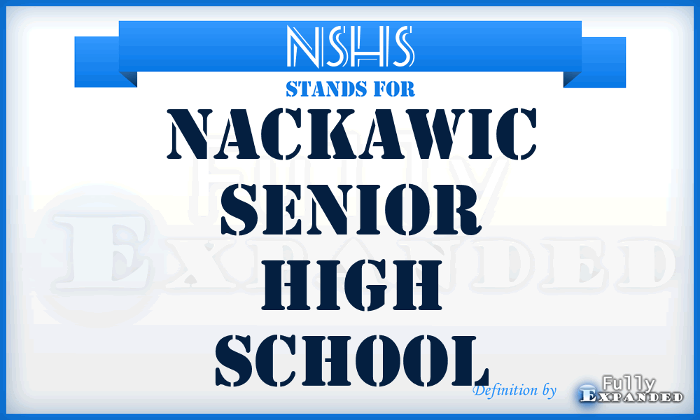 NSHS - Nackawic Senior High School