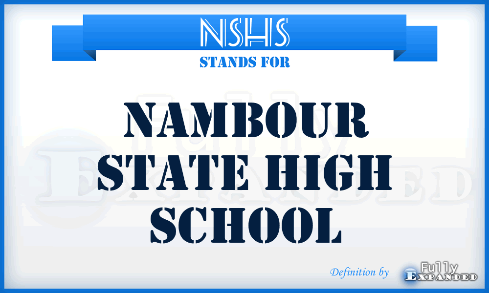NSHS - Nambour State High School