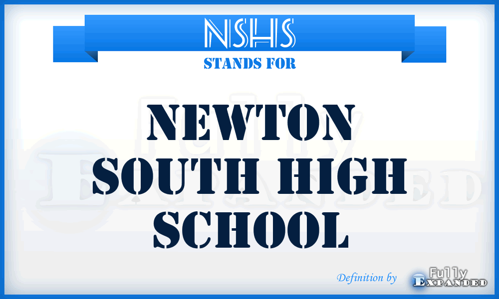 NSHS - Newton South High School