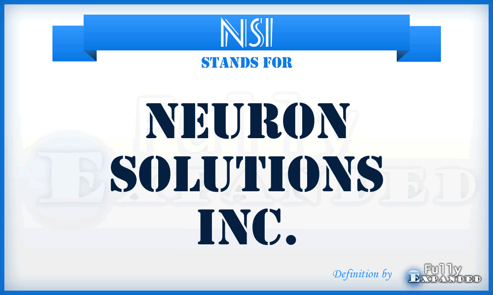NSI - Neuron Solutions Inc.