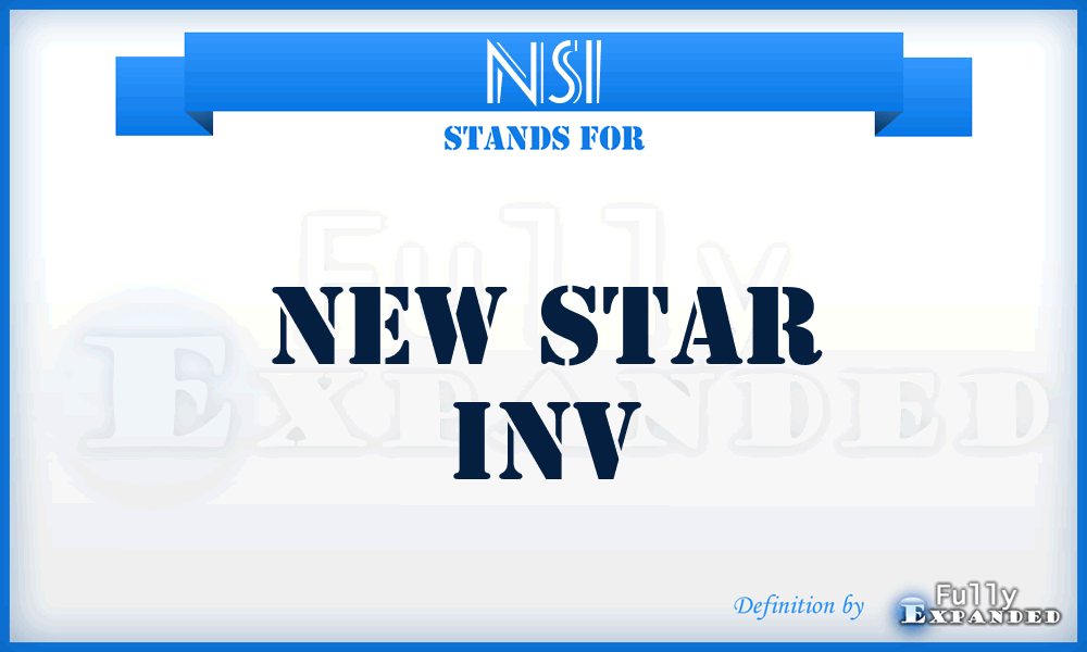 NSI - New Star Inv