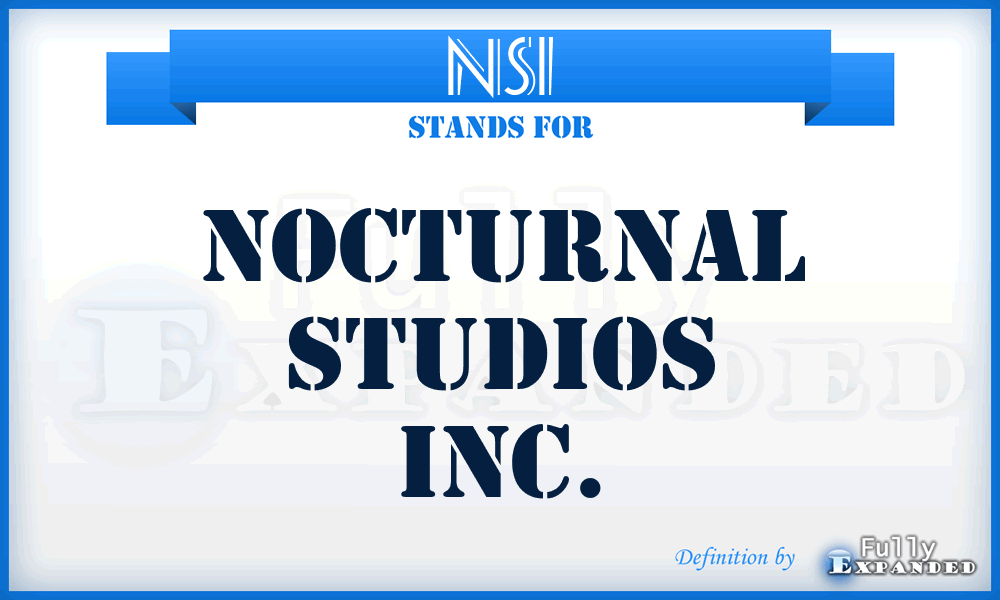 NSI - Nocturnal Studios Inc.