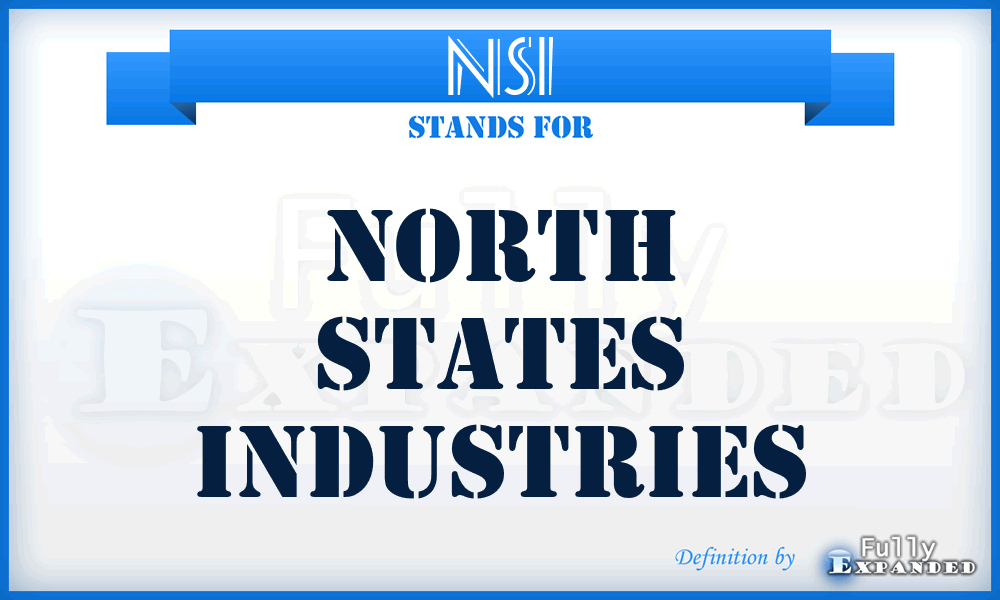 NSI - North States Industries