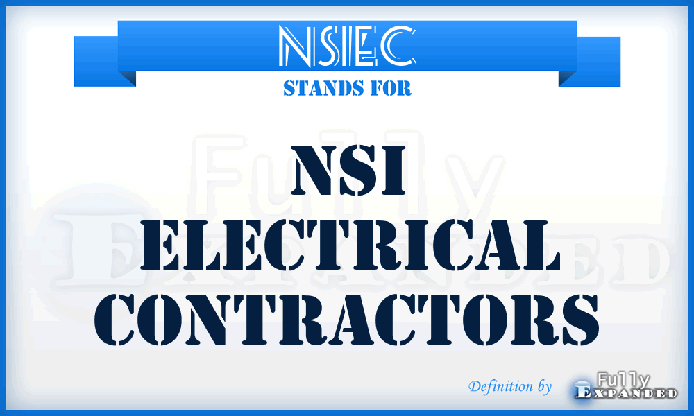 NSIEC - NSI Electrical Contractors