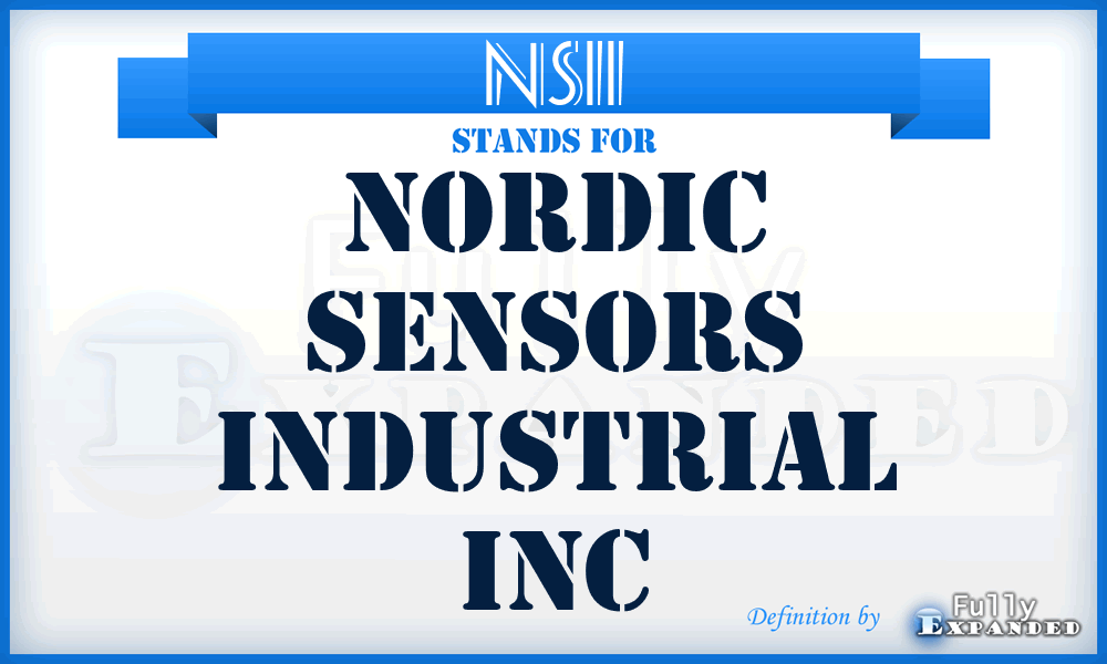 NSII - Nordic Sensors Industrial Inc